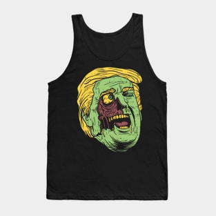 Zombie undead Donald Trump Make Halloween Great Again Scary Tank Top